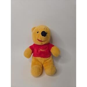 Vintage Sears GUND Walt Disney Company Winnie The Pooh Red Sweater Plush 8" 60s